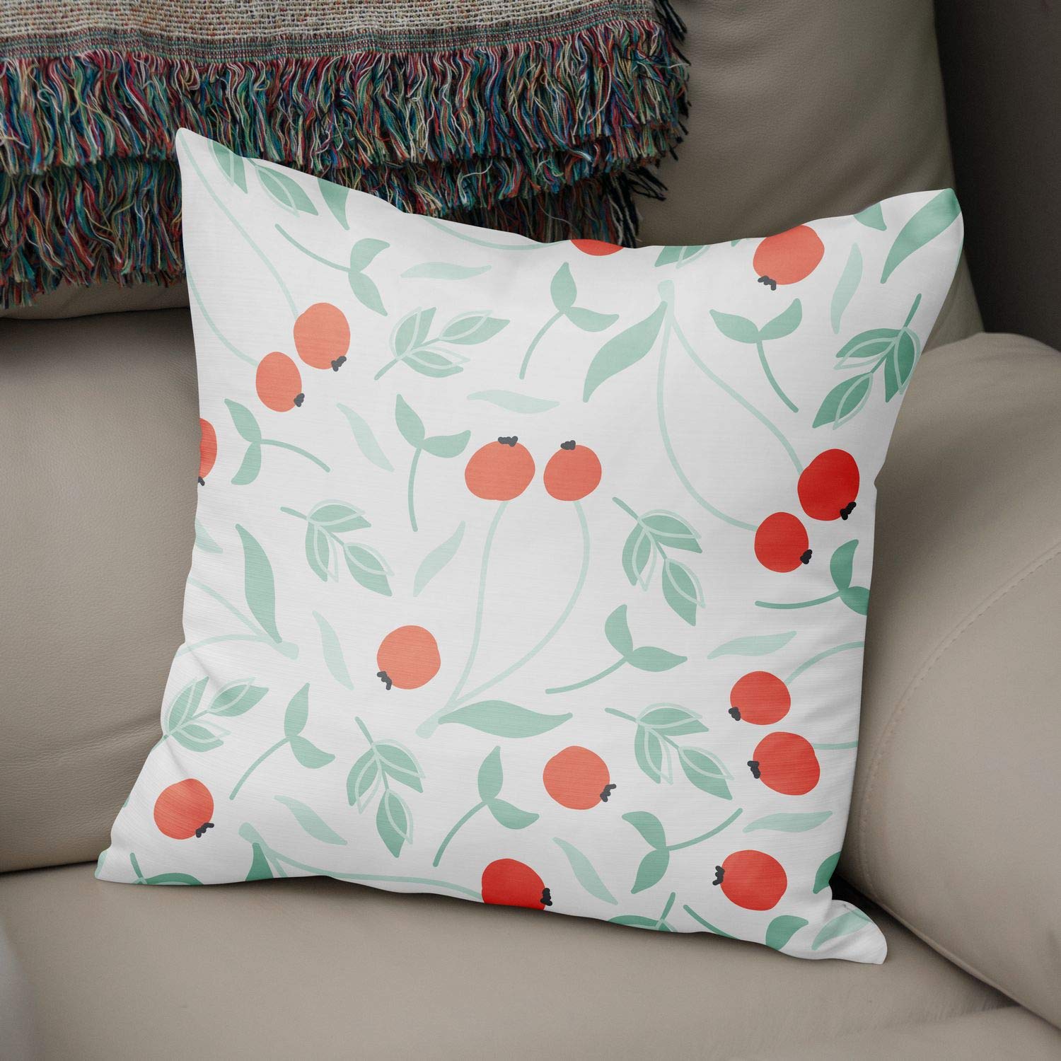 Bonamaison Decorative Cushion Cover, Polycotton, Multicolor, Standard