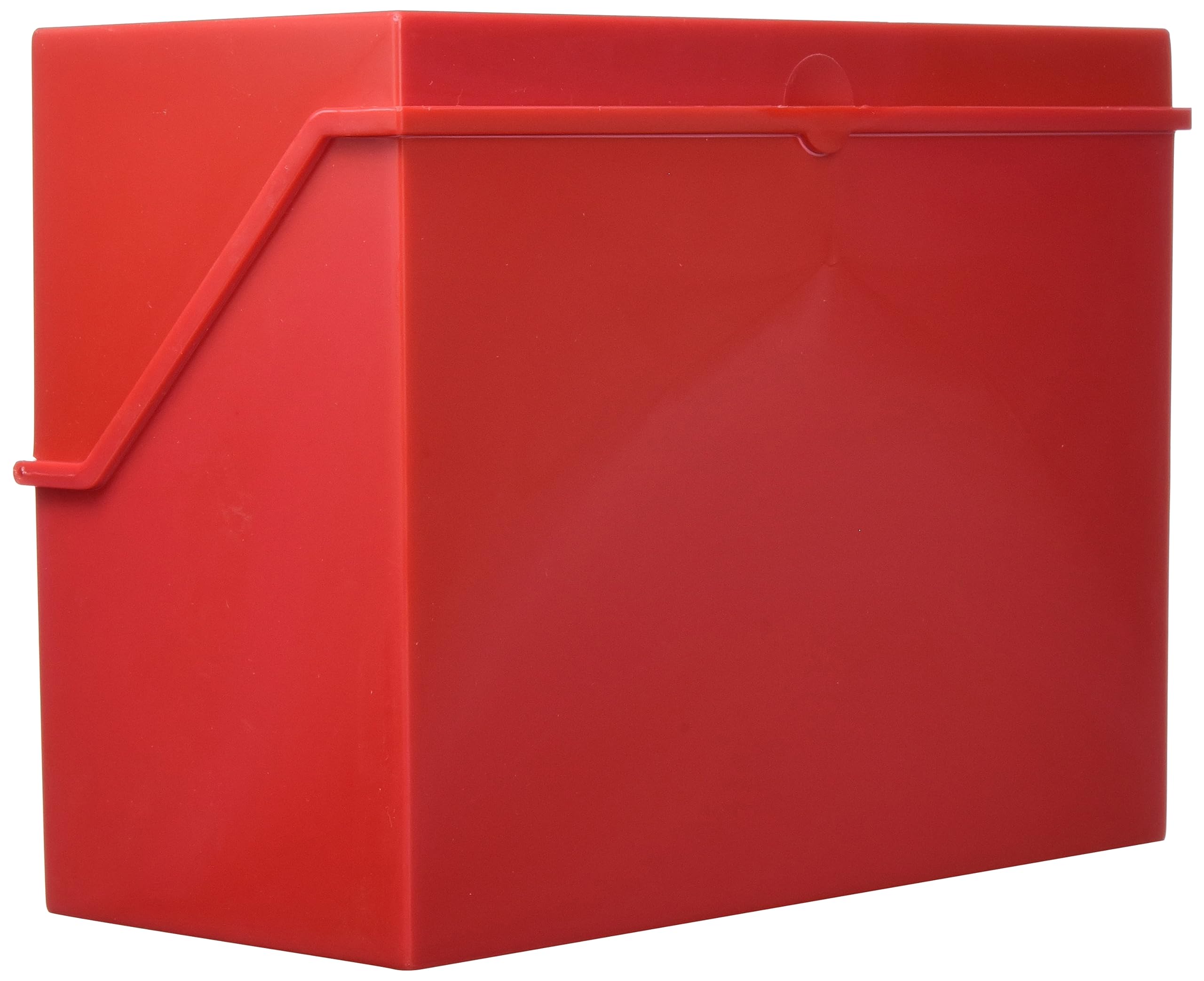 Helit Card File Box A5 Horizontal Red, Genuine