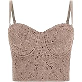 GUESS womens Sleeveless Josiane Lace Corset