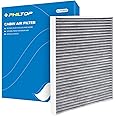 PHILTOP Cabin Air Filter, Replace for CF10360, Escalade 2003-2004, Silverado 2003-2004, Sierra Yukon 2003-2004, H2 2003-2009, Premium Cabin Filter w/Activated Carbon
