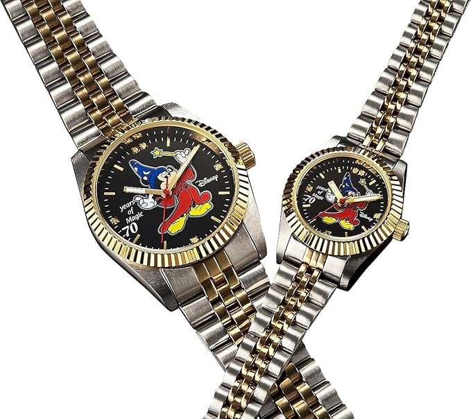 Amazon ファンタジア70周年記念 世界限定ダイヤモンド時計 メンズ ブラック 腕時計 腕時計 通販