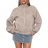 Sampeel Leather Jacket Women Faux Oversized Motorcycle Bomber Coats 2025 Fall Fashion Outfits Winter Clothes