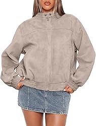 SAMPEEL Leather Jacket Women Faux Oversized