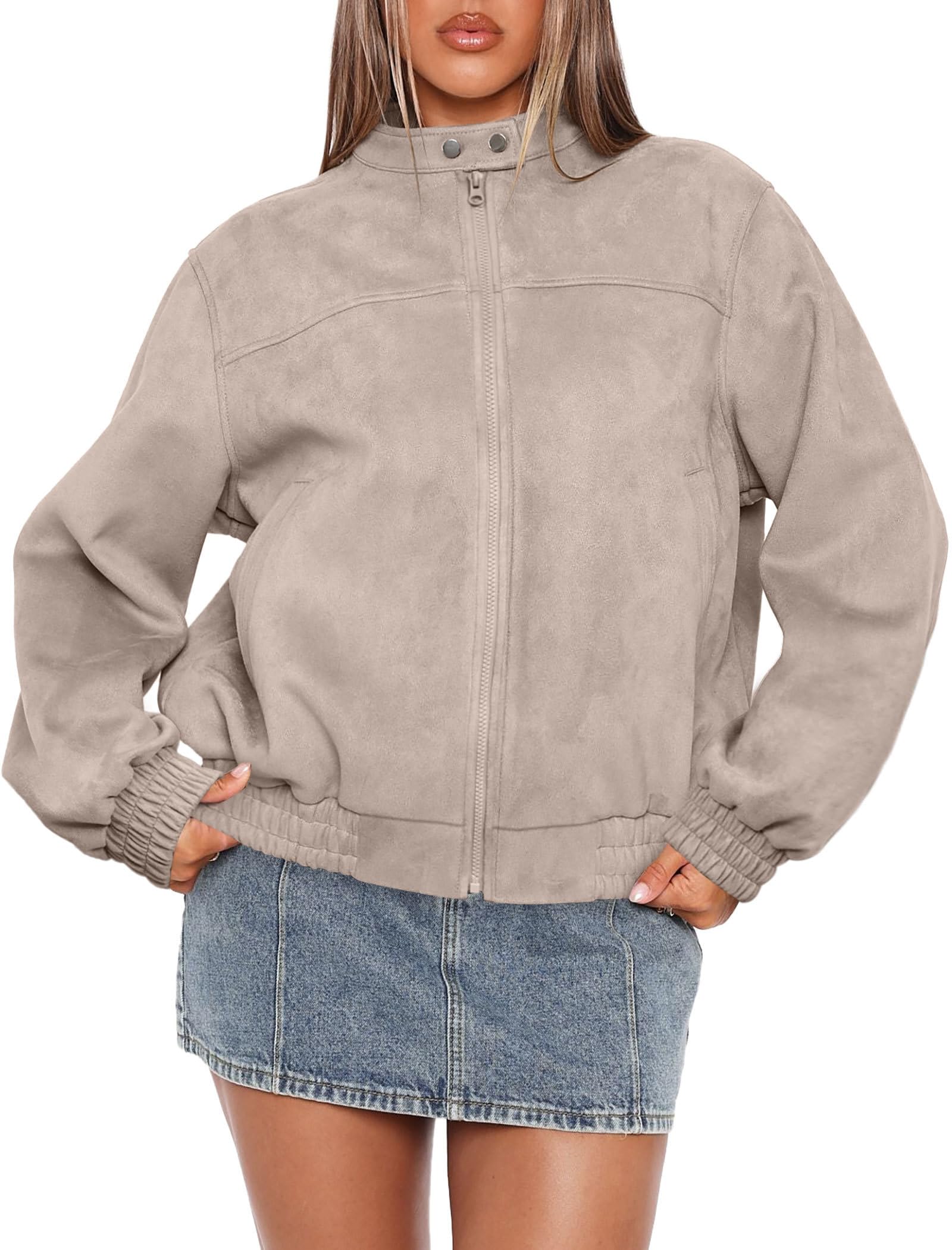 SAMPEEL Leather Jacket Women Faux Oversized