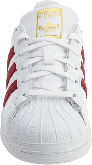 white and burgundy adidas