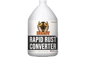 PETRA BEEST Rapid Rust Converter for Metal - Professional Grade Rust Inhibitor for Metal, Rust Reform & Rusty Metal Primer, Rust Neutralizer for Metal to Paint Over Rust & Rust Remover for Metal -1 Gallon