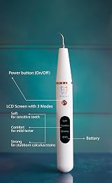 D ProCare Teeth Cleaner Kit Cordless Tartar Remover 3 Modes Travel Home view 3