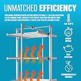 BARGAINS-GALORE 3 Tier Electric Clothes Airer 220W Heated Drying Rack view 4