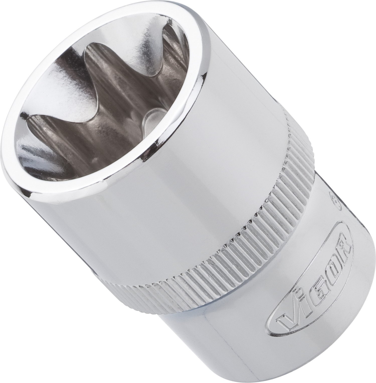 Vigor V2735 Socket For Outside Torx, E22 mm, L 38 mm, 1/2"