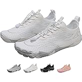 Kiyenus Wide Fit Barefoot Water Shoes, Men Women Non-Slip Hiking Aqua Sneakers, Zero Drop Wide Toe Box Quick Dry Swim Shoes