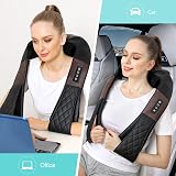 WOQQW Shiatsu Back Neck Massager with Heat 4D Kneading for Pain Relief view 6