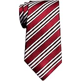 Retreez Preppy Regimental Striped Woven Microfiber 3.15" Men's Tie - 6 Colors