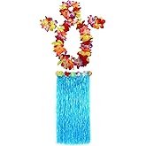 1 Set 80cm Adult Party Hawaii Dress Hula Grass Skirt for Luau Party Decorations