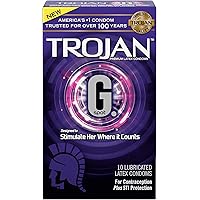 Trojan G. Spot Premium Lubricated Condoms - 10 Count