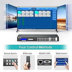 MT-VIKI 4K Seamless HDMI Matrix Switch 8X8 with Web