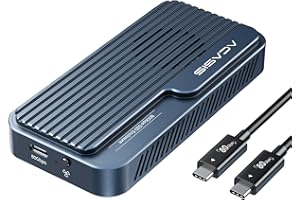 ACASIS 80Gbps M.2 NVMe SSD Enclosure, with Cooling Fan, Compatible with Thunderbolt5/USB4 V2.0, Back Compatible with Thunderb