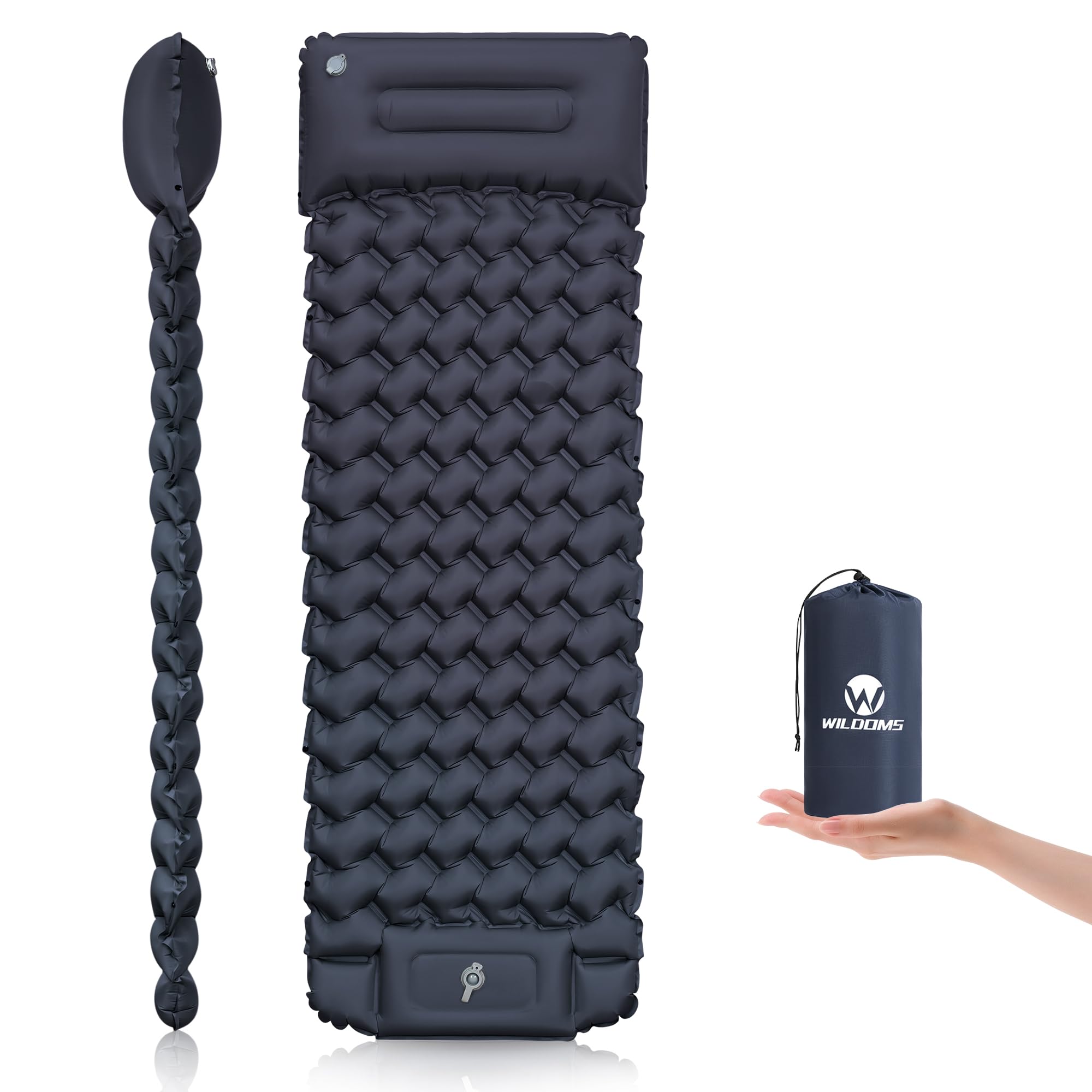 WILDOMS Sleeping Pad for Camping - 4” Thick