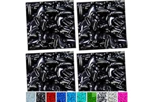 zetpo 80 pcs Cat Nail Caps | Cat Claw Covers | with Adhesives and Applicators (Black, M)