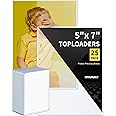 HYARUAT 5x7 Toploader - Clear Rigid Photo Protectors for Your Precious Memories - Durable Hard Plastic Sleeves, 25 Pack