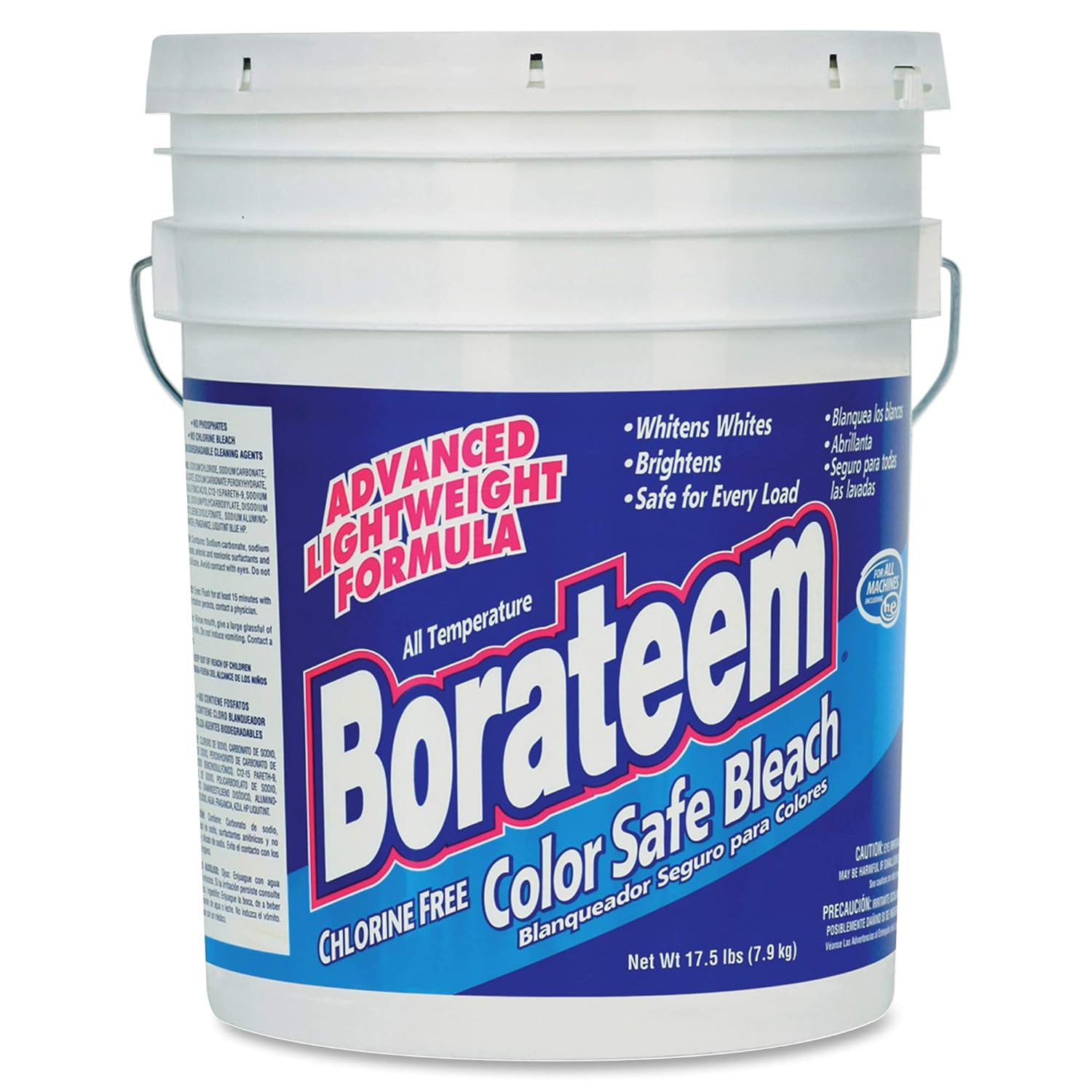 Dial 871882 Borateem Non-Chlorine Color Safe Bleach,17.5 lb Pail, 424 Loads