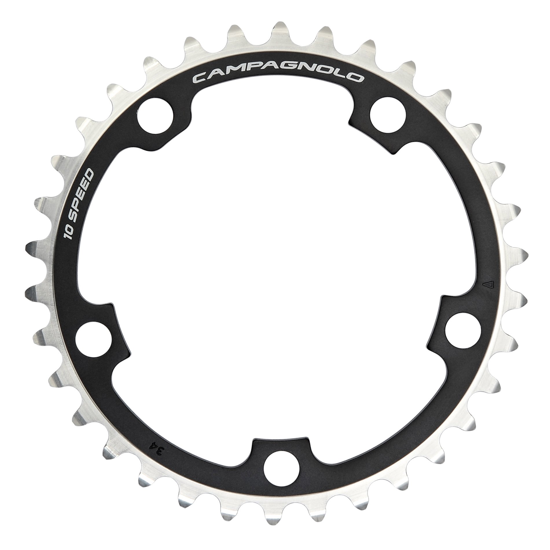 Campagnolo Unisex - Adult Chainring-07337967 Chainring, Black, 34 Teeth