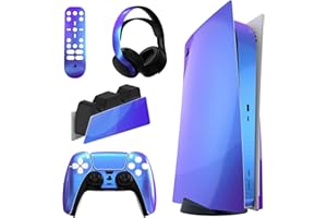 PlayVital for ps5 Skin - Disc Edition Full Set Vinyl Decal Sticker, Cover Skin Accessories for ps5 Controller & Charging Stat