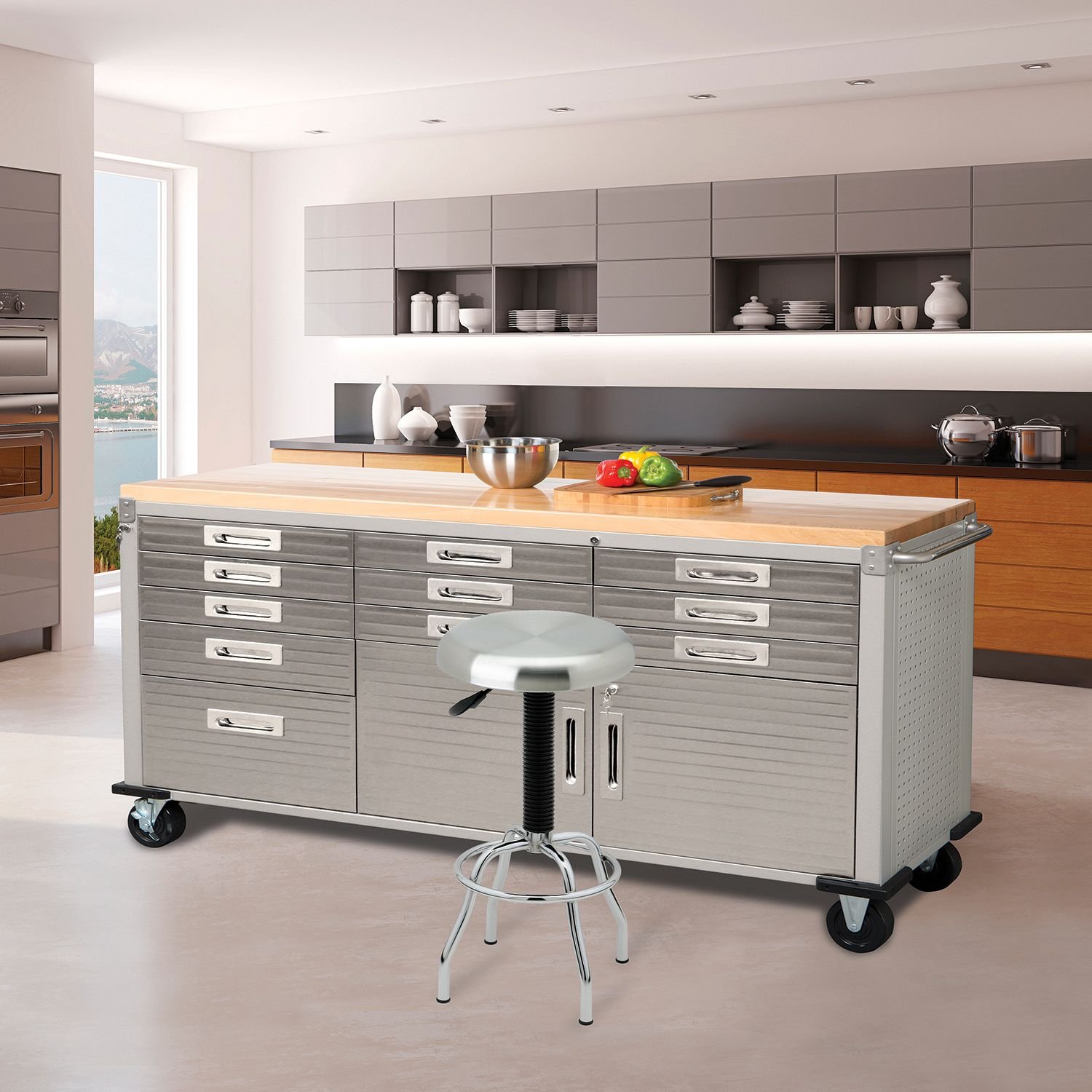 Seville Classics Ultrahd Rolling Workbench (Granite)