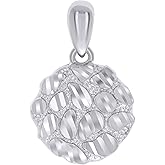 Jewels By Lux Sterling Silver Womens Nugget Fashion Charm Pendant
