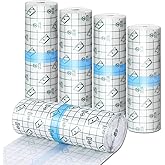 Tattoo Aftercare Bandage, 6" x 5.5 Yard Second Skin Tattoo Cover Up Tape Faster Tattoo Healing Recovery and Skin Care Protection Waterproof Bandage Transparent Film 5 Rolls (6" x 1.1 Yard/Roll)