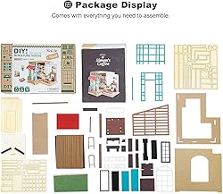 Rolife DIY Miniature Cafe House Kit for Adults to
