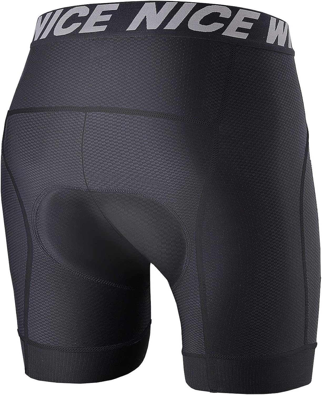 NICEWIN Men's Cycling Shorts Underwear MTB Bike Motorcycle Compression Pants with Wider 3D Pad 1.8 Inch Antislip Leg Opening: Clothing