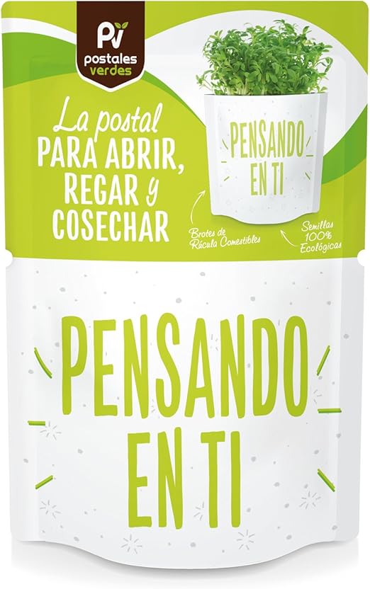 PENSANDO EN TI - Brotes ecológicos Rúcula - CARTA POSTAL - Postal ...