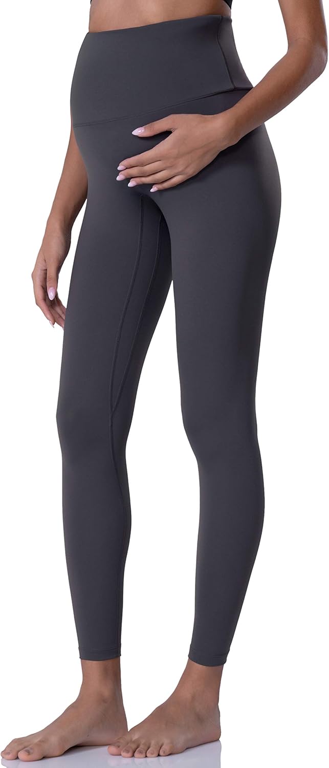 POSHDIVAH Women's Maternity Leggings Over The Belly Pregnancy Yoga Pants Active Wear Workout Leggings at  Women’s Clothing store