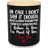 TEEZWONDER Valentines Day Gifts for Her Him - Long Lasting Vanilla Lavender Candle 10 Oz - Romantic Anniversary Wedding Birthday Valentines Gifts for Women Men, Girlfriend Boyfriend Gift Ideas