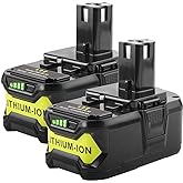 Fancy Buying Upgrade 18V 6.0Ah P108 Battery Replacement for Ryobi 18 Volt Battery Lithium P102 P103 P104 P105 P107 P109 P122,Battery for Ryobi ONE+ Cordless Drill Tool (2Pack)