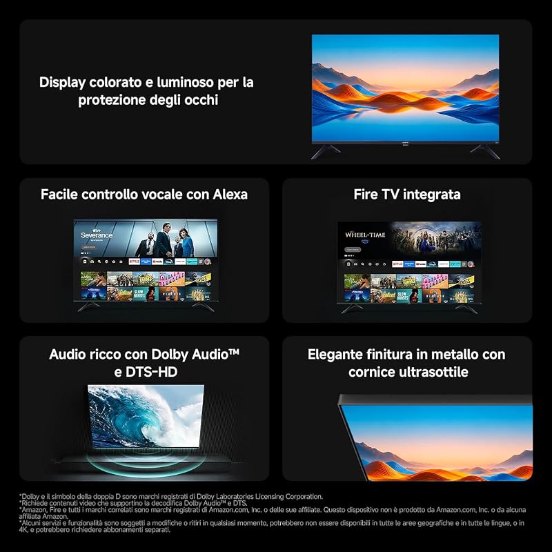 TV 32 pollici 2026, HD Smart TV Fire TV Dolby Audio L32MB-FAVEU — foto 2 di 8