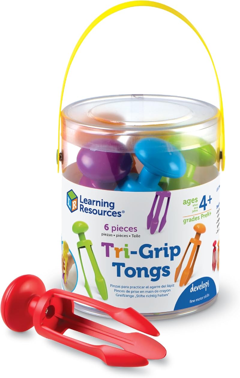 Learning Resources Tri-Grip Tongs Brand Learning Resources Six Tongs