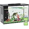 ERAARK 4.5 Gallon Betta Fish Tank self Cleaning, Aquarium kit Smart Aquarium That Supports Bluetooth, Small Fish Tank with Filter Light Water Pump, Fish Tank Starter Kits Fish Bowl (Aquarium)