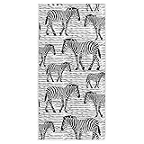 Naanle Black White Stripes Zebra Soft Absorbent