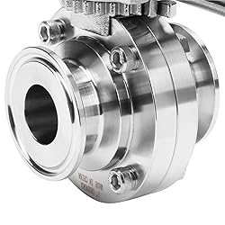DERNORD 1.5 Inch Tri Clamp Butterfly Valve with