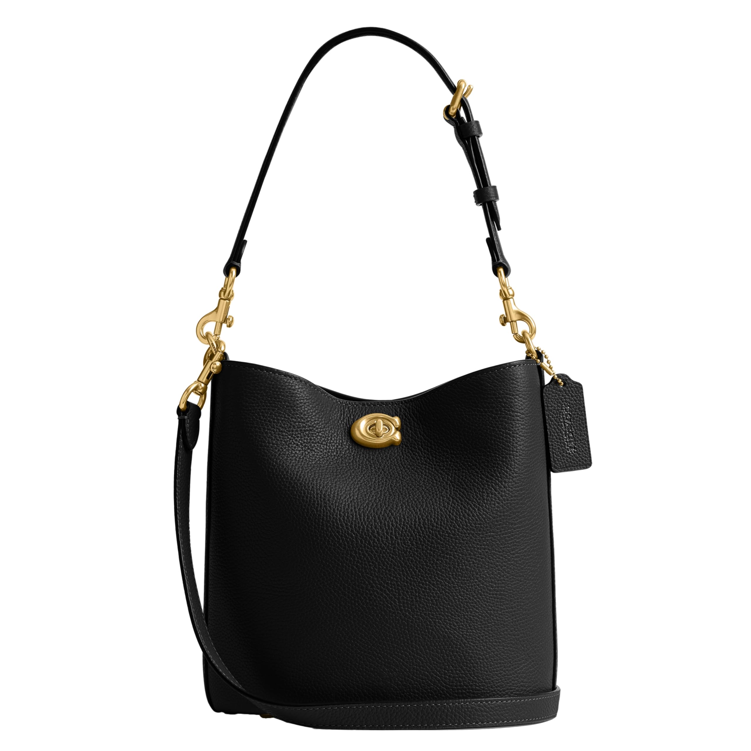 Coach Women’s Willow Soft Bucket Bag, Black, One Size