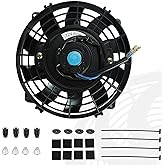 Fekuar 6 Inch Slim 650Cfm Radiator Cooling Fans Universal Slim Pull Push 12v 80w Direct Replacement Electric Fan With Mount Kit - View #2