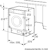 Bosch Series 6 Built In Washing Machine 8kg 1400rpm view 5