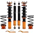 maXpeedingrods Coilover for Ford Mustang 1994-2004, 24 Levels Damper Adjustable Coilovers Suspension Kit Struts, Height Adjustable Shock Absorber Struts, Lowering Kit by 1-3” Gold