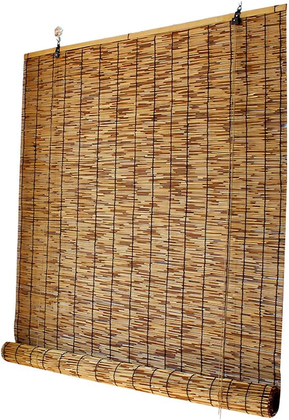 Bamboo Blinds Wooden Partition Shades Outoor Lifting Roller Shutters Indoor Vertical Gress Curtain Home Decoration for Windows and Doors
