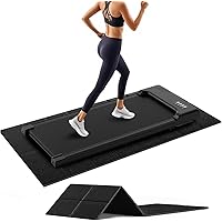 63x30 Treadmill Mat, Noise Shock Absorption Walking Pad Mat, Exercise Bike Trainer Mat Compatible with Peloton, for Spin Stat