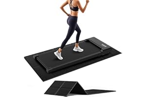 63x30 Treadmill Mat, Noise Shock Absorption Walking Pad Mat, Exercise Bike Trainer Mat Compatible with Peloton, for Spin Stat