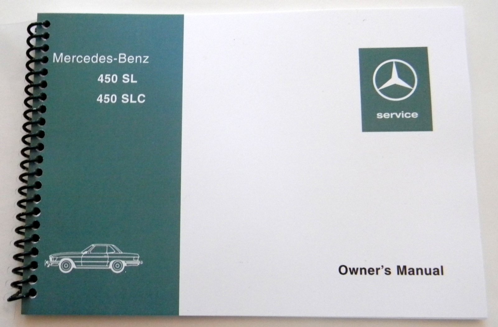 1974 1975 1976 Mercedes Benz 450 SL SLC Owners Manual W 107 Unknown Binding