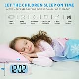 Plumeet Digital Alarm Clock Travel Clock with Snooze Nightlight White view 2
