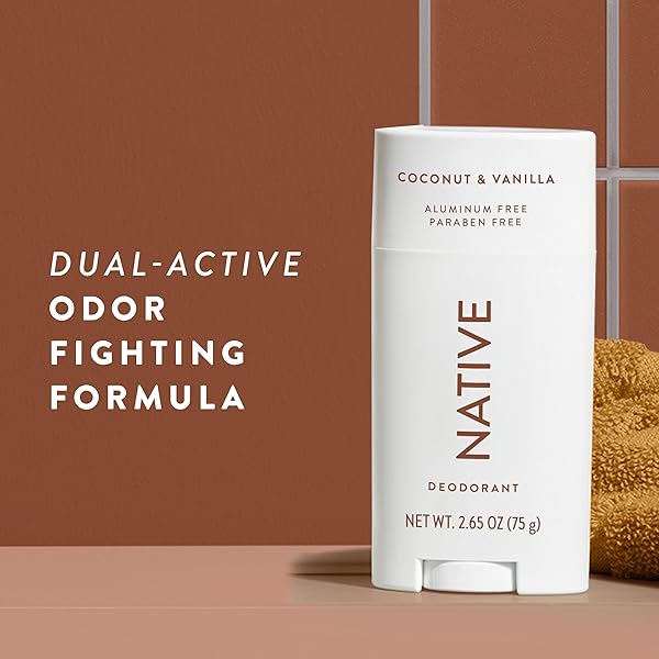 NATIVE DEODORANT CONTAINS NATURALLY DERIVED INGREDIENTS, 72 HOUR ODOR CONTROL | DEODORANT FOR WOMEN AND MEN, ALUMINUM FREE WITH BAKING SODA, COCONUT OIL AND SHEA BUTTER | COCONUT & VANILLA